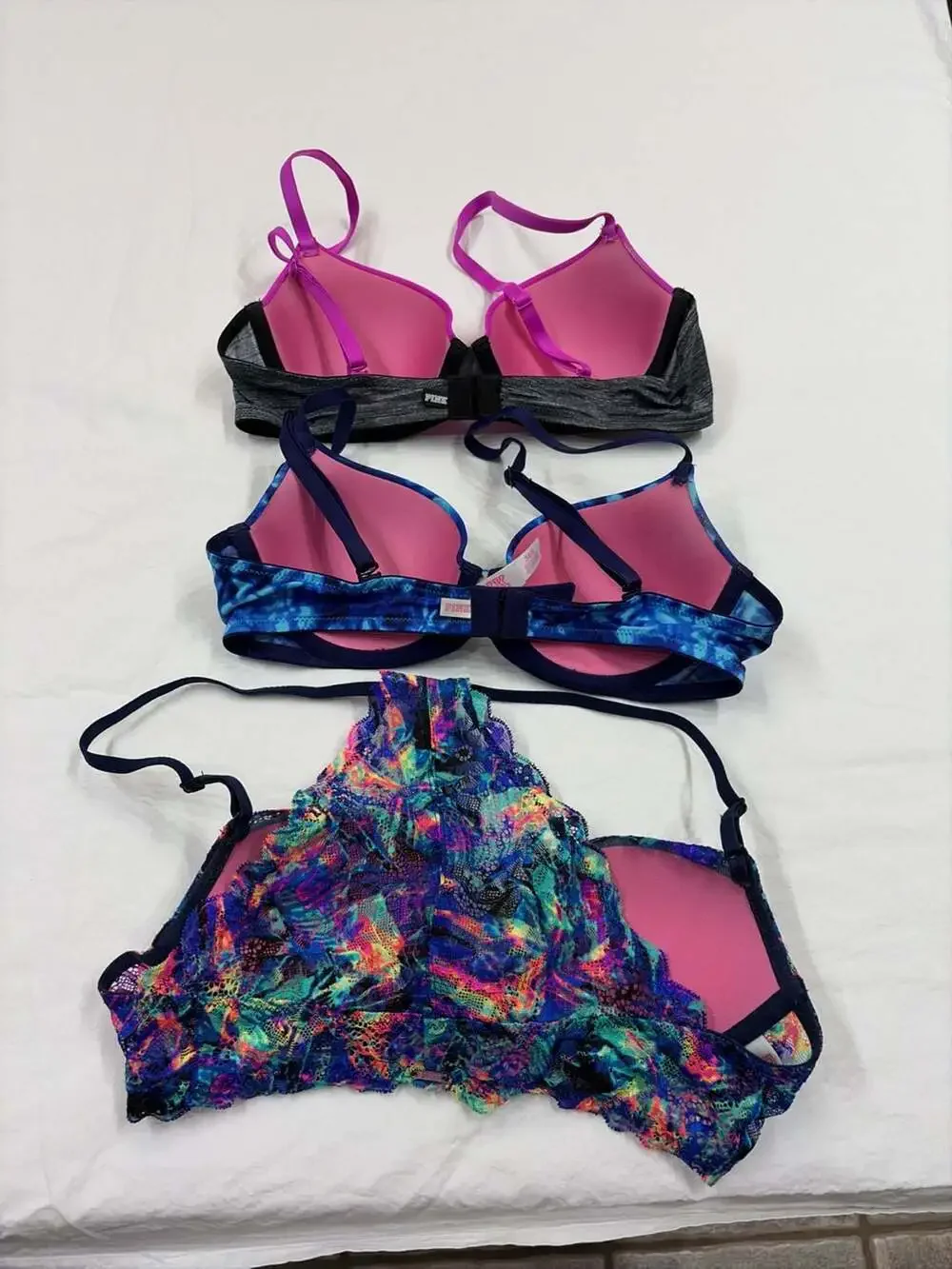 Victoria's Secret Racerback/Wear Everywhere Lightly Lined Bras - 34A (Set of 3)